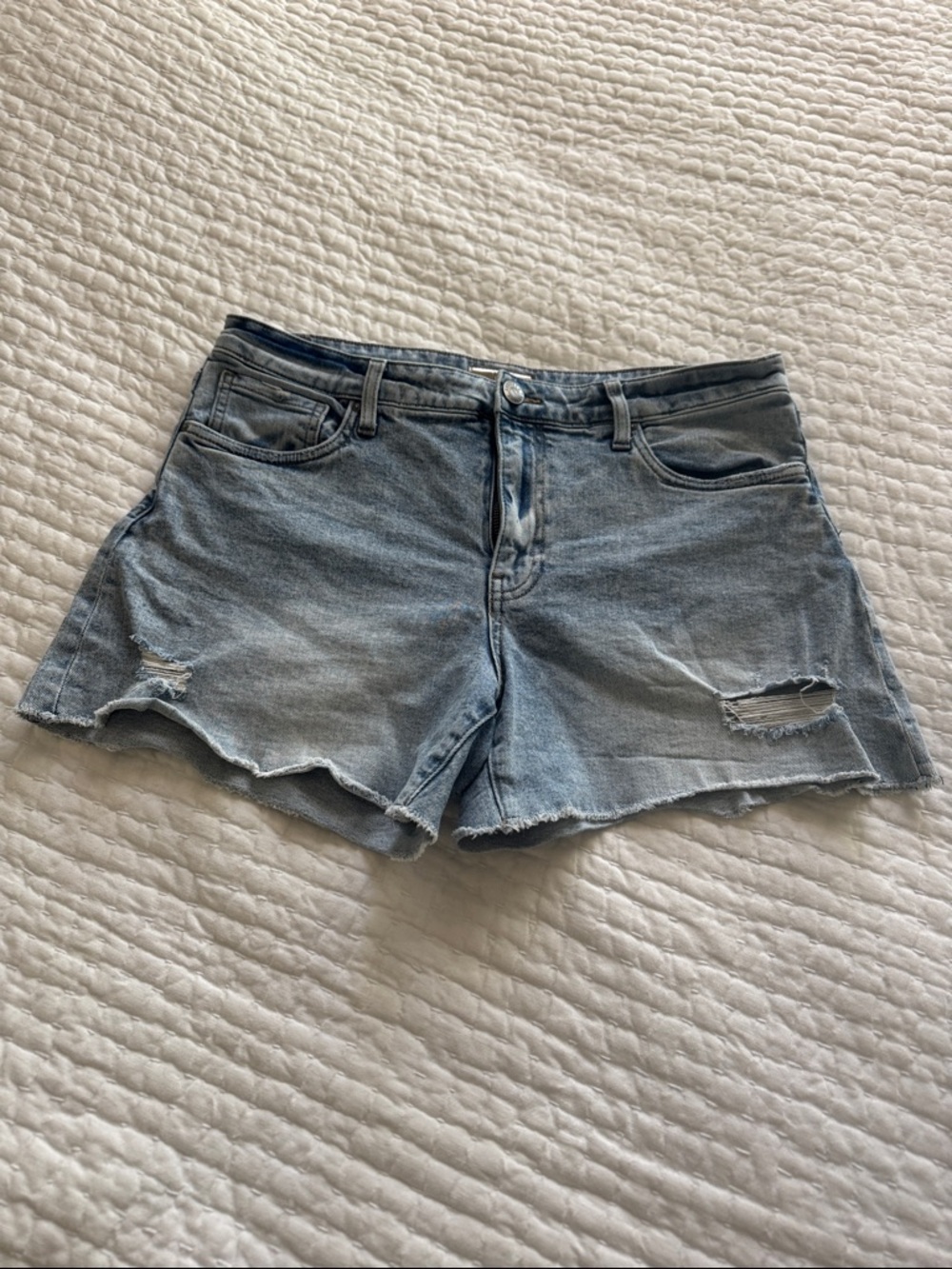Kut From The  Kloth Jane High Rise Short, ,Distressed, Size 10